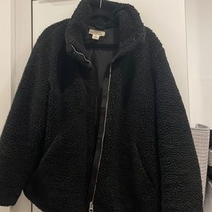 LOGG Black Teddy Bear Jacket (Size L)